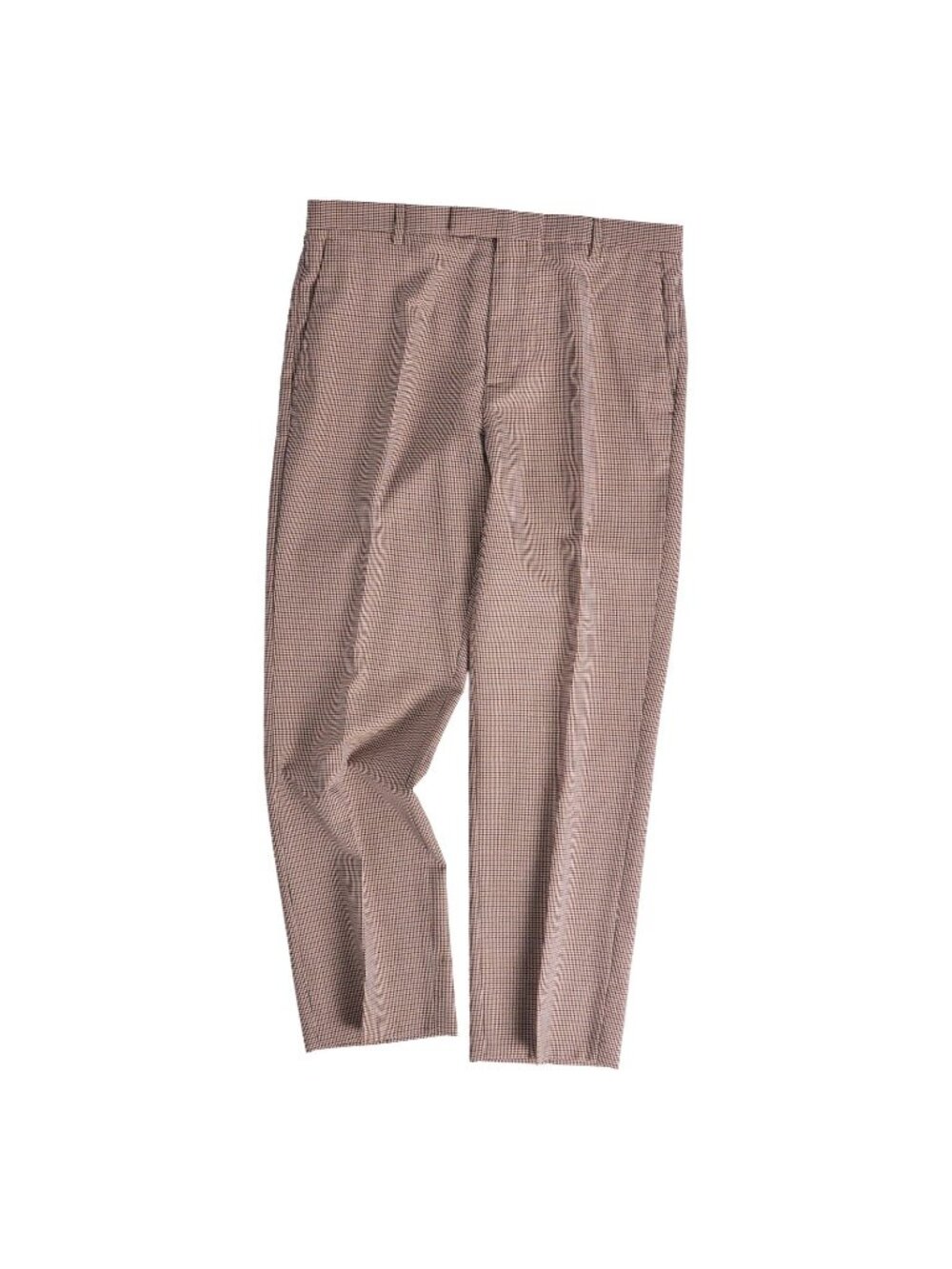 Gucci Pants Trousers Long Houndstooth Wool Brown 48